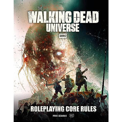 Free League Publishing The Walking Dead Universe RPG Core Rules, Fantasy Horror Adventure Roleplaying, Hardback RPG Book, Adults, Teens Ages 16+ - style: The Walking Dead Universe RPG Core Rules