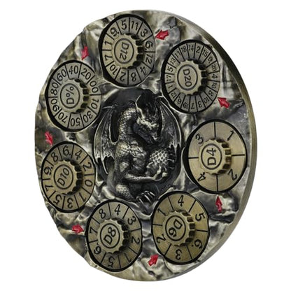 Spinner DND Dice,Metal D&D Dice Set with Gift Box for Role Playing Games | Ideal Present For Gamers DM,Solid Metal Material, Heavy Hand Feel, Wear-Resistant And Long Service Life,Ancient Bronze - color: Ancient Bronze