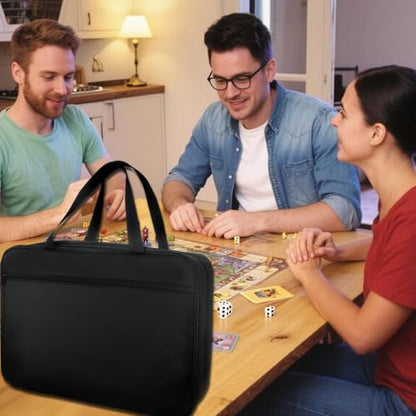 Mi Ya Mi Lai 17-Pocket Board Game Organizer Carry Case - Storage & Travel Case for Games, Cards, Tokens, Dice Accessories.
