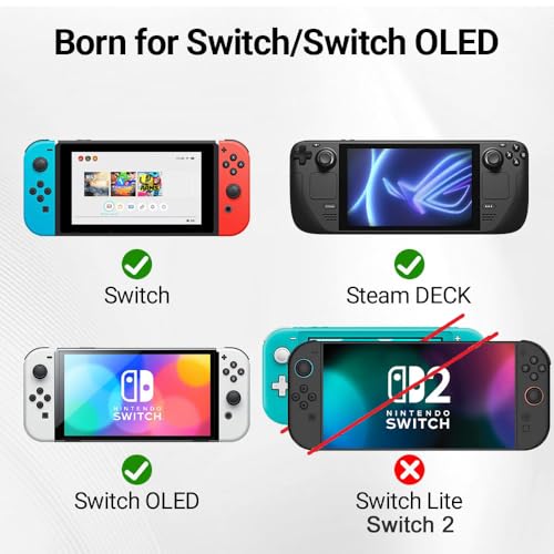 Switch1 Dock,Switch TV Dock TV Docking Station for Nintendo Switch/Switch OLED/Steam Deck,HDMI 2.0 4K@30HZ Portable with PD 100W Charging, USB 3.0 Port（3-in-1）