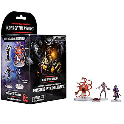 WizKids -Games D&D Icons of The Realms Miniatures: Booster Mordenkainen Presents Monsters of The Multiverse (Set 23) - Single Booster - 4 Pre-Painted Miniatures, Randomly Assorted