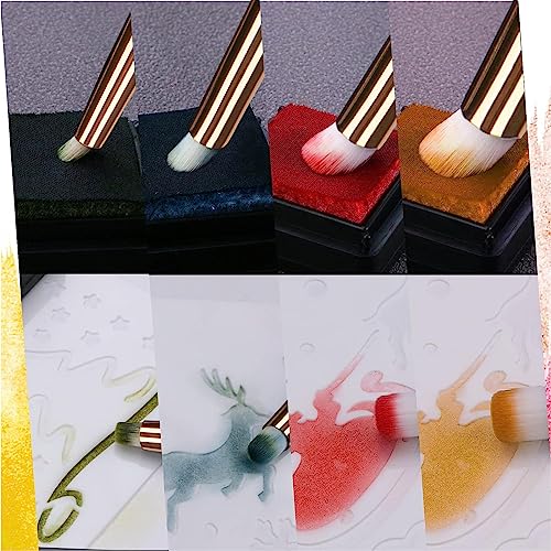 UNIMEIX Dry Brush Miniature Painting Drybrush Detail Paint Brush Set Hobby Detail Blending Brushes for Effortless Watercolor Brushes Scale Model Painting (8 Pack) - color: White