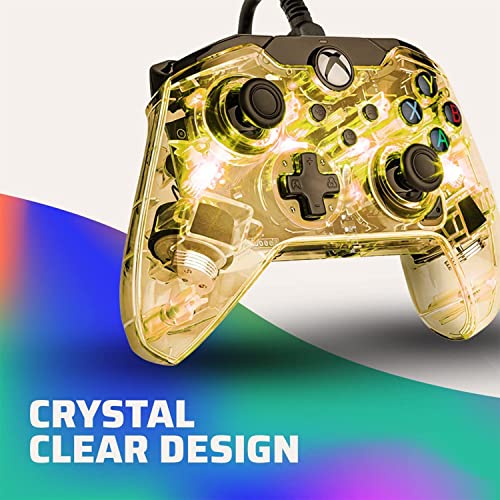 PDP Afterglow LED Wired Game Controller - RGB Hue Color Lights - USB Connector - Audio Controls - Dual Vibration Gamepad- Xbox Series X|S, Xbox One, PC