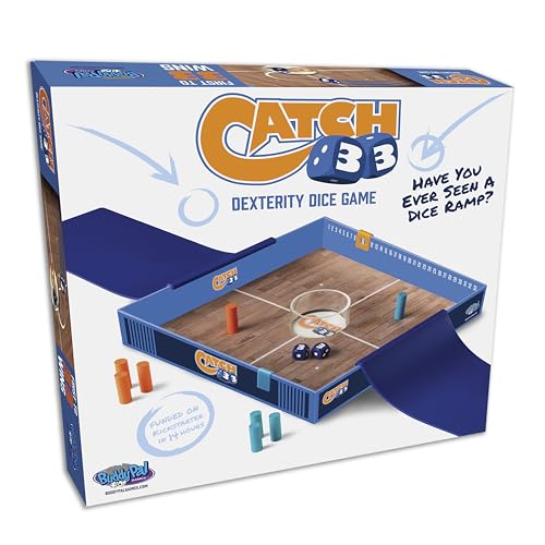 Catch 33-The high-Flying, Hoop-Shooting dice ramp Game - Fun for All Ages.