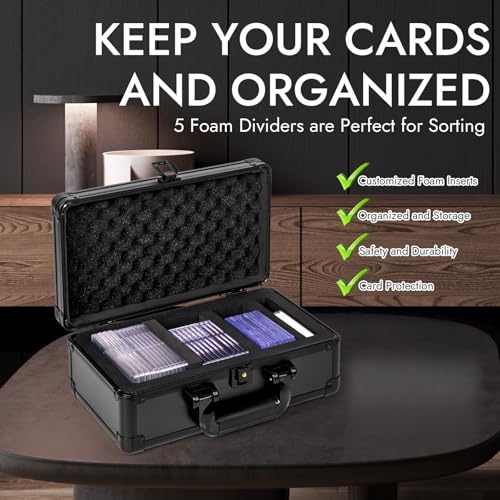 Top Loader Storage Box, Graded Card Storage Boxes, Trading Card Organizer Cases, PSA Card Case Slab Case Holder for Sports Cards, Holds 125+ Top Loaders - size: 1 Row