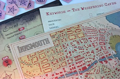 Miskatonic Tales: Journey to Innsmouth by Chaosium Inc. | Ages 14+ | 1-4 Players | 90-180 Minute Playing Time | Storytelling Board Game