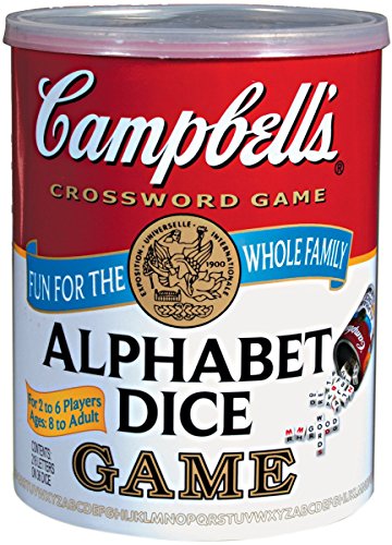 TDC Games Campbell's Alphabet Dice Game, Great for Party Favors, for Travel, Camping Family Game Night, Yard Games for Adults and Family