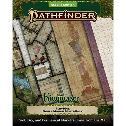 Pathfinder Flip-Mat Multi-Pack Noble Courts | 4 Battle Maps Mansion & Throne Rooms for Kingmaker RPG