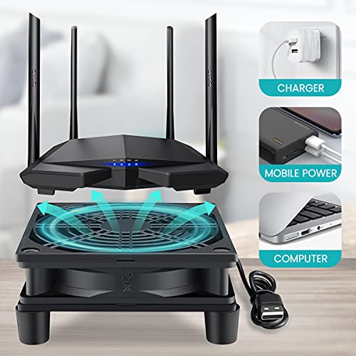Wathai Cooling Case Fan for Receiver Xbox TV Box Router 120mm x 25mm 5V USB | USB Box 5V Power Fan Three Speed Settings for Modem DVR Computer Case Mini PC Cooling - style: 120mm USB fan
