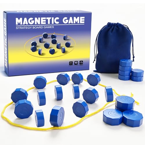 Magnet Chess Game Magnet Game with String for Easter Basket Stuffers Family Games Night, Great Fun Puzzle Strategy Games for Family & Party, Camping Tops, Game Collections