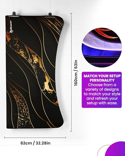 Arozzi Arena Gaming Desk Pad D013 | Full Desk Mouse Pad, Washable Desk Mat, Anti-Slip Rubber Base, Water-Resistant Surface - color: D013