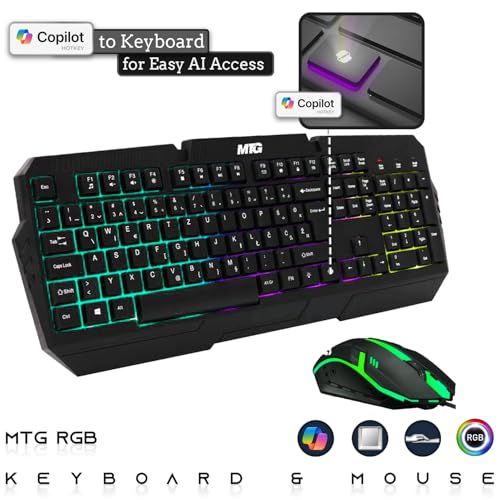 Dell Desktop PC Gaming Bundle - Core i7, 16GB RAM, 512GB SSD, AMD RX 550, RGB Keyboard with AI-Enabled Copilot Key, Mouse, RGB Headphone, Webcam, Wi-Fi, Win 11 Home (Renewed) - size: Only CPU, style: RX 550