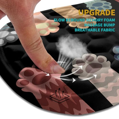 Hokafenle Ergonomic Mouse Pad Wrist Support, Wrist Rest Mousepad for Carpal Tunnel Pain Relief with Integrated Memory Foam Slope Massage Bulge (11.8x7.9 inch,Cute Cat Claw - color: KM28-Cute Cat Claw