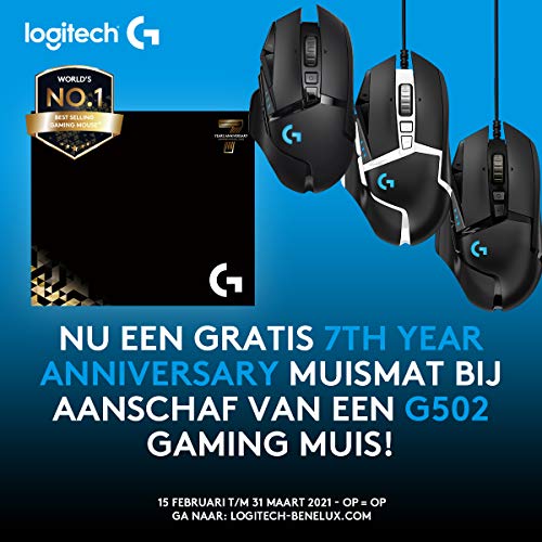 Logitech G502 Hero Special Edition High-Performance Wired Gaming Mouse, 25K Hero Sensor, 25600 DPI, RGB, Adjustable Weight, 11 Programmable Buttons, PC/Mac - Black and White - color: G502 HERO SE