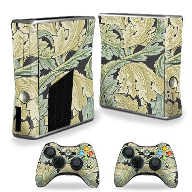 MightySkins Skin Compatible with Xbox 360 S Console - Acanthus | Protective, Durable, and Unique Vinyl Decal wrap Cover | Easy to Apply, Remove, and Change Styles | Made in The USA - color: Acanthus