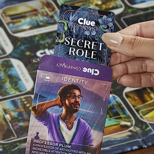 Hasbro Gaming Clue Conspiracy Board Game for Adults and Teens, Secret Role Strategy Games, Ages 14+, 4-10 Players, 45 Minutes, Mystery & Party Games