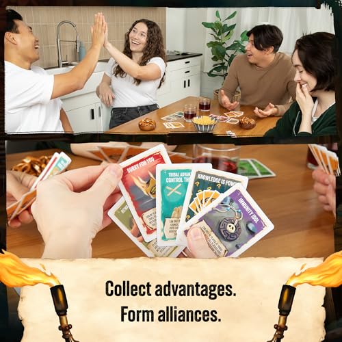Exploding Kittens Survivor The Tribe Has Spoken, 3-6 Players, Ages 8+ | In the official Survivor card game Build alliances, find immunity idols, and vote rivals out iI. Quick to learn, family fun - style: The Tribe Has Spoken