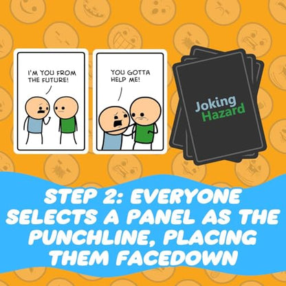 Joking Hazard by Cyanide & Happiness - 360+ Funny & Inappropriate Comic Cards, Hilarious Party Games | Includes Add-Your-Own-Words Cards - style: Joking Hazard Main Game