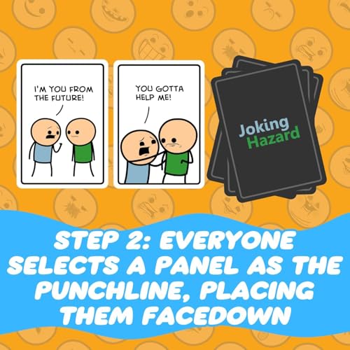 Joking Hazard by Cyanide & Happiness - 360+ Funny & Inappropriate Comic Cards, Hilarious Party Games | Includes Add-Your-Own-Words Cards - style: Joking Hazard Main Game