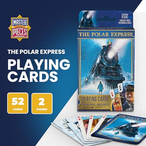 MasterPieces Officially Licensed Polar Express Playing Cards - 54 Card Deck for Adults - style: The Polar Express