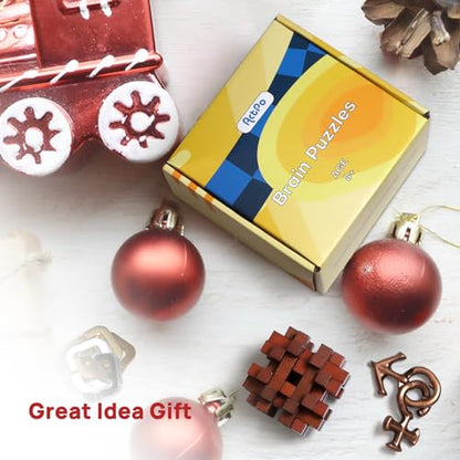9pcs Difficulty Puzzles Gift for Adults, Teens, and Kids Brain Teaser Puzzles Game Desk Toys - style: Style B
