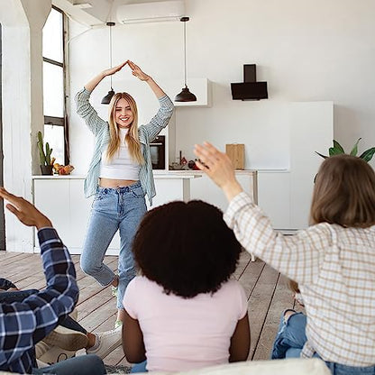 Outset Media- Party Charades Game - Family-Friendly Fun with 500 Charades Cards and Timer - Group Game Night Essential, Ages 10 and up, Amazon Exclusive