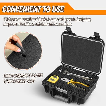 Pick Apart Foam Insert- 3 PCS and Foam Pads- 3 PCS Pluck Pre Cubed Insert Pre Separated Cube Sheet with Bottom Use for Interlocking Cases Tool Box Board Storage Drawer Pad- 12in*12in - style: 12IN*12IN/6PCS