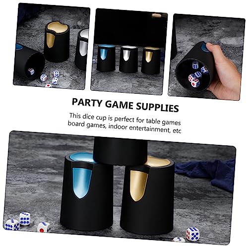 1pc Stylish Dice Cup Portable Plastic Holder for Party Games Easy to Clean Lightweight Compact Dice Storage Container for Bar Ktv Entertainment