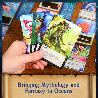 Northstar Game Studio Oceans: Legends of The Deep Expansion | Beautiful Strategy Game for Adults & Families | Learn Mythology and Legends | 2-4 Players