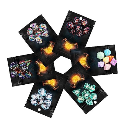 Mystery Dice Set D&D Resin Mystery DND Dice Set for Tabletop Games | Multi-Styles, DM Gift, for Dungeons and Dragons Role Playing Games - color: Mystery-resin
