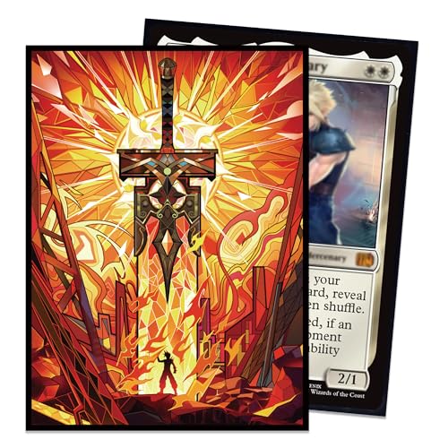 UAONO MTG Card Sleeves 100ct - Fantasy - Art Card Sleeves Deck Protector, Clear Front & Matte Textured Back, Sleeves for Magic The Gathering - color: Fantasy