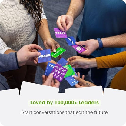 We! Connect, Future Focused Ice Breaker Conversation Cards, 10+ Activities | 20 possibility, 20 process & 20 practical cards with 10-plus no-prep activities for goal setting & thinking about the future