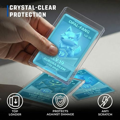 CardGuard 25ct Clear Top-Loaders with Sleeves Acid-Free Card Protection