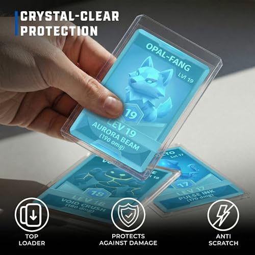 CardGuard 100ct Clear Top-Loaders with Sleeves Acid-Free Card Protection