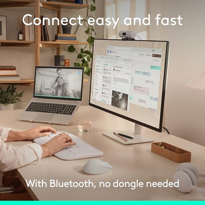 Logitech Signature Comfort Plus M850 L Wireless Mouse - Off White | Bluetooth, palm cushion, 24-month battery, customizable buttons, for Windows, Mac, iPad - color: Off White, style: With Palm Cushion