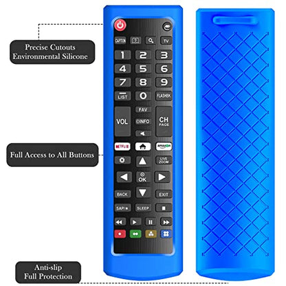 Case for LG TV Remotes, Remote Cover for LG Smart TV Remote Control AKB75095307 AKB75375604 AKB74915305 Original, Replacement Silicone Skin Sleeve Blue - color: Blue
