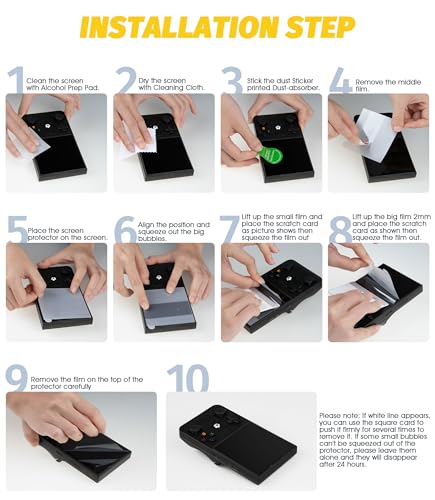 Orzero (6 Pack) Screen Protector Compatible for R36 Max/R36 Max Retro Handheld Game Console, Premium Soft TPU High Definition Anti-Scratch - size: R36 Max/R36 Max Retro
