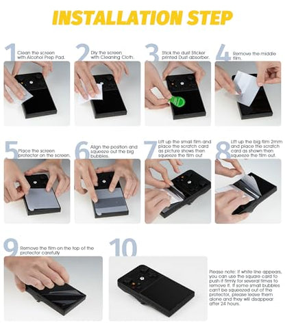 Orzero (6 Pack) Screen Protector Compatible for R36 Max/R36 Max Retro Handheld Game Console, Premium Soft TPU High Definition Anti-Scratch - size: R36 Max/R36 Max Retro