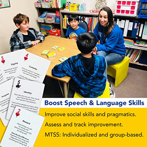Mind Brain Emotion 52 Essential Conversations for Home, Therapy, Speech, School Classroom - Conversation Cards for Kids, Family, Teacher & Counselor to Build Growth Mindset & Communication Skills - style: Conversation Skills