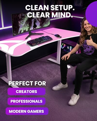 Arozzi Arena Gaming Desk Pad D003 | Full Desk Mouse Pad, Washable Desk Mat, Anti-Slip Rubber Base, Water-Resistant Surface - color: D003