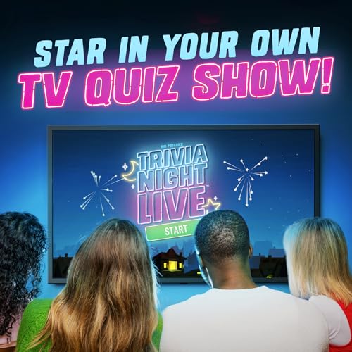 Trivia Night Live: Host Your Own Quiz Show, New Board Game for Families and Friends, Family Board Game, 2-6 Players, Age 12+