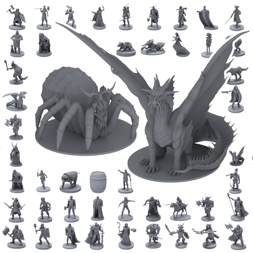 101 Unique Miniatures - Mythical Heroes Complete Edition - Suitable Size for DND