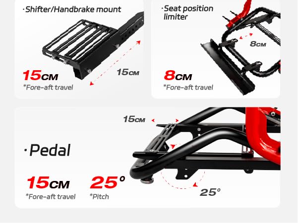 Swift Foldable Sim Racing Cockpit – Heavy-Duty Gaming Seat Frame Compatible with Logitech, Thrustmaster, Fanatec, MOZA, Simagic – Space-Saving Design for Home Use