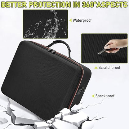 LASUK Hard Carrying Case Compatible Xbox Series X, Travel Professional bag Protective for Xbox Series X Console, Controllers, Cables and Other Accessories