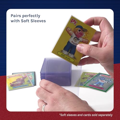 Fanatics Collectibles 35pt 3x4 Top Loaders, 25 Count - Standard Size Clear Rigid Card Holders for Trading Card Protection