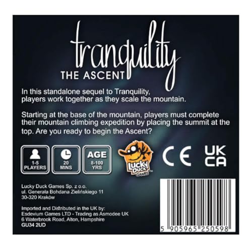 Lucky Duck Games Tranquility: The Ascent | Cooperative Family Game | 1-5 Players, Ages 8+ | 20-Minute Gameplay