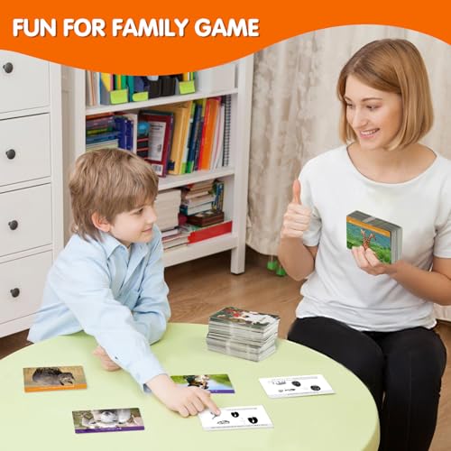 MEROCO Safari Animal Tracks Card Game, Farm Animal Flash Cards, Matching Game - Kids Science Learning Educational Toys for Homeschool, Preschool, Autism - 3 Years Old & Up - style: Triple Tracks Card Sets (70% Choose)