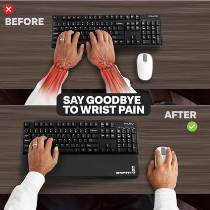 Grifiti Fat Wrist Pad 12" x 4” x 0.75" Inch Keyboard Rest Thick Small Ergonomic Computer Keyboards Hand & Palm Wrists Rests Support Carpal Tunnel Resting Pads Gaming Accessories (Wide 12 x 4 x 0.75) - size: Wide 12 x 4 x .75
