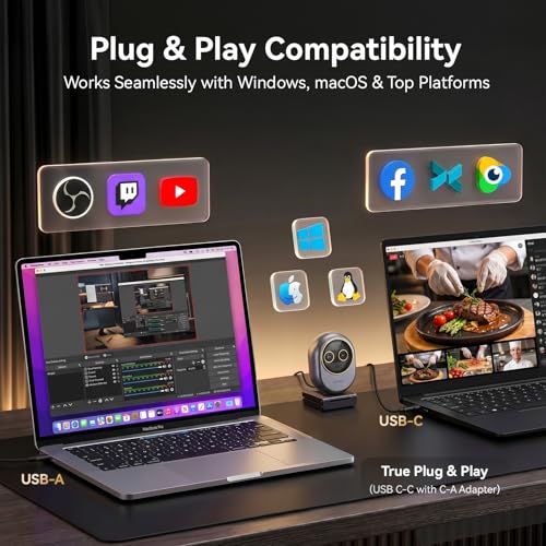 EMEET Piko Dual-Camera 4K Webcam for Streaming, Wide-Angle & Telephoto | Max 11X Hybrid Zoom, 0.2s Autofocus, Remote Control, 3 Mics, Panda Privacy Cover, USB C-C&C-A, for Streaming/Work/Study - style: Piko Dual w/ Max 11X Hybrid Zoom