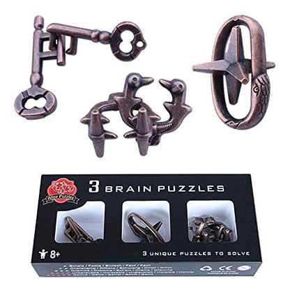 Brain Teaser Puzzle for Adults Puzzles Metal Hole Lock Adult Educational Toy Jigsaw IQ Puzzle (Ferrous) - color: Ferrous